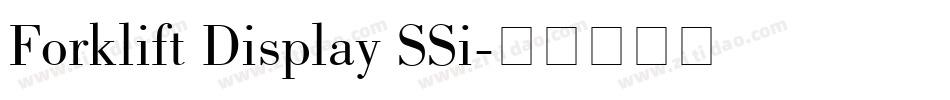 Forklift Display SSi字体转换